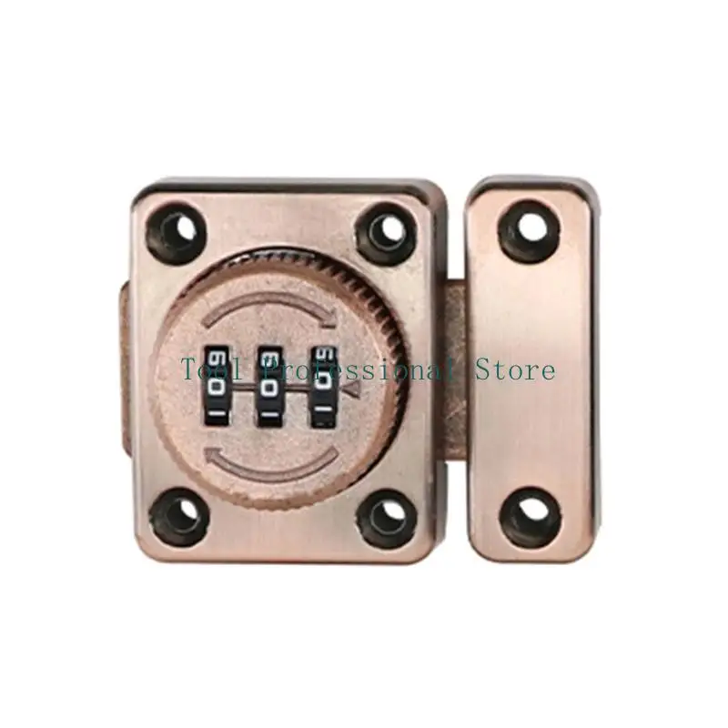 57QF Mechanical Password Lock Rotary Latches 3Digit Combination Drawer Lock Zinc Alloy Cupboard Cabinet Door Keyless Lock