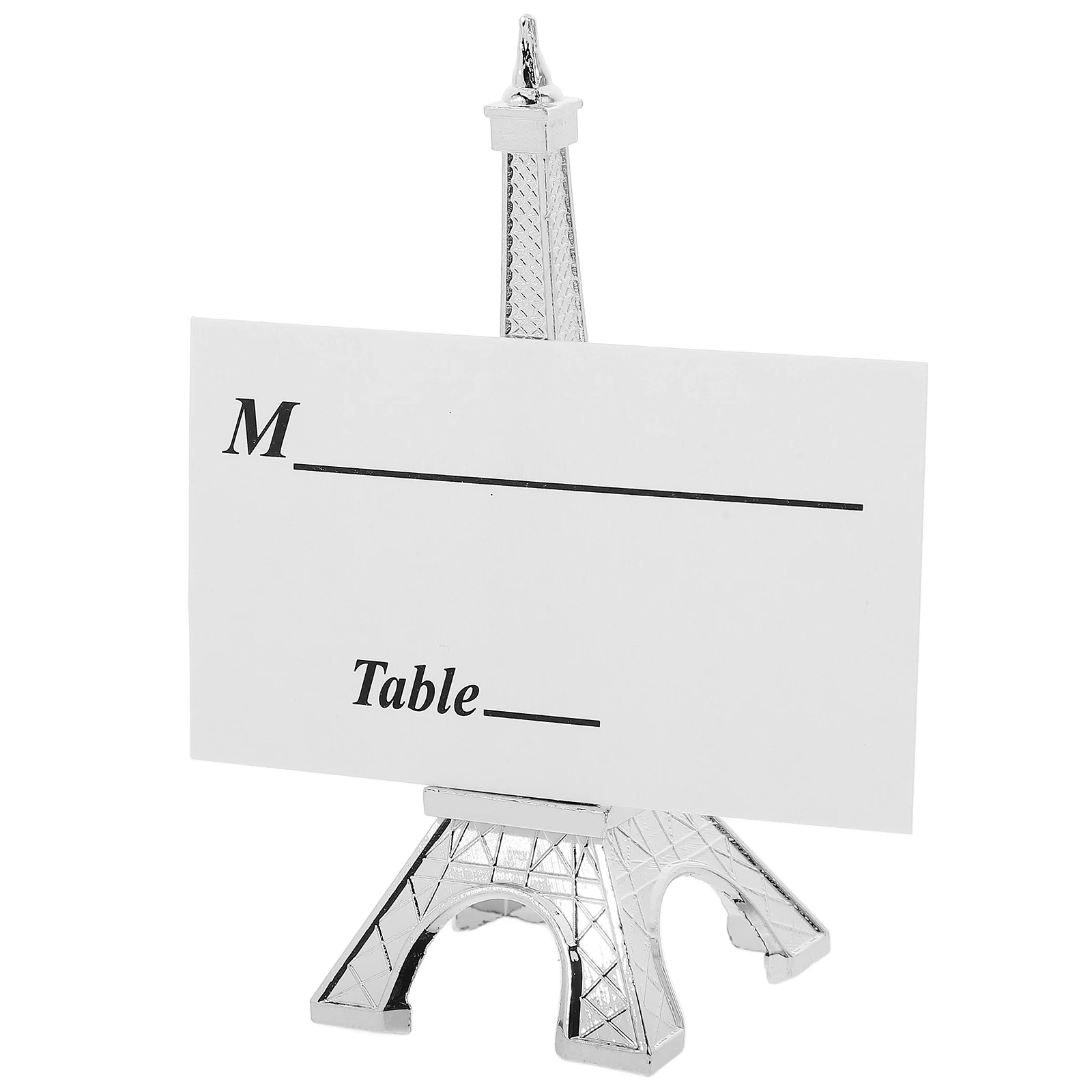 

1 Set Photo Display Clips Memo Metal Table Card Holder Stand Wedding Place Picture Holders Aluminium Alloy Eiffel Tower Design