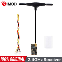 9IMOD 2.4GHz Receiver ELRS Receiver 2.4GHz T Antenna Receiver Low-latency Module Nano Receiver for FPV Race and Long Range FPV