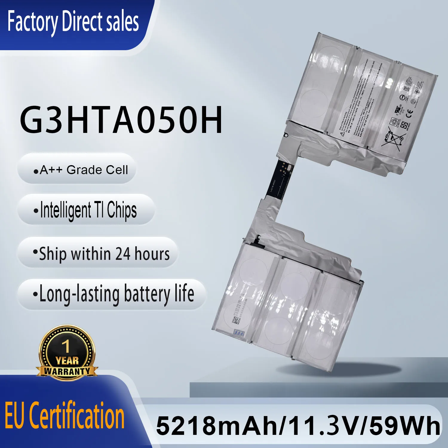 New G3HTA050H G3HTA049H Laptop Battery For Microsoft Surface Book 2 1835 13.5-Inch (Not for Surface Book 2 Model 1834 13.5-Inch)