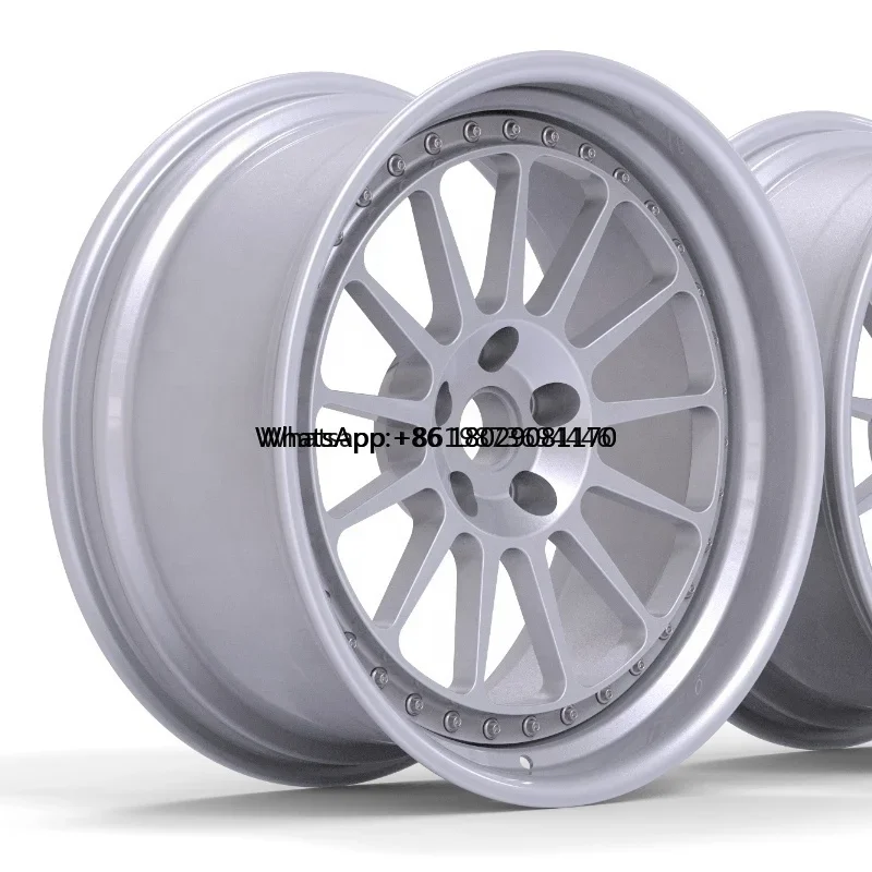 Custom Two Piece Multi Spoke Forged Wheels 16 17 18 19 20 21 22 Inch 5x120 5x114.3 5x120 Passenger Car Wheel Rim for Luxury Cars