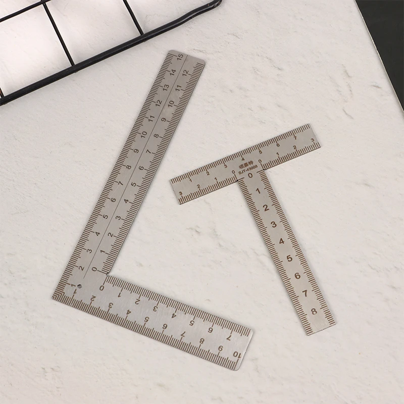 Mini T/L Square Ruler Measuring Layout Tool Stainless Steel Right Angle Ruler 90 Turning Ruler Precision Building Framing Gauge view 3