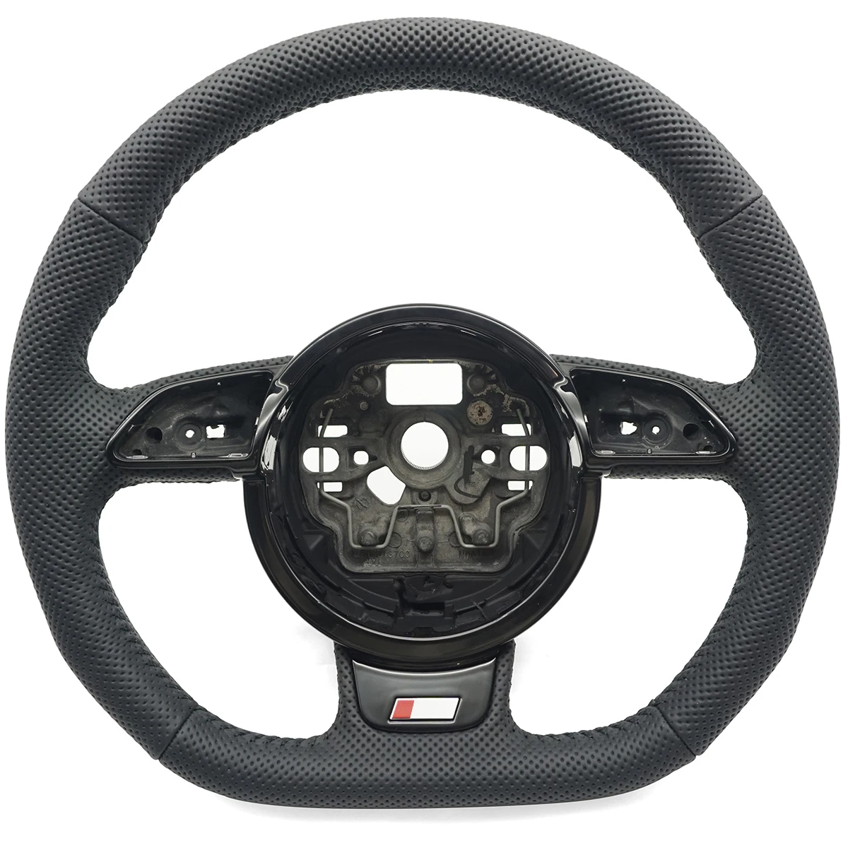 For Audi Sline logo A6 C7 C8 A7 A8 S6 S7 S8 RS6 RS7 RS8 Punch Alcantara Multi-color stitching steering wheel include heat