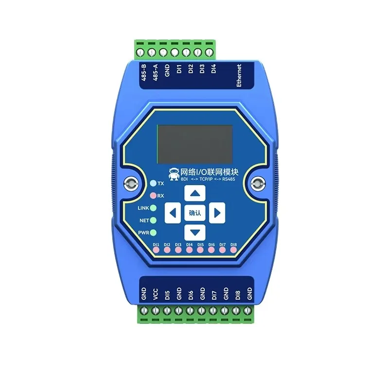 8DI Analog Input Modbus Gateway Support Ethernet I/O Networking Acquisition Control  Wireless Module for ME31-AXXX8000