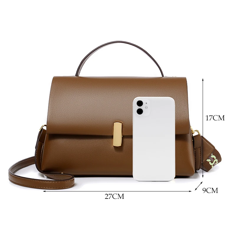 Casual Ladies Hand Bags Designer Handbags High Quality Leather Crossbody Bags Women Simple Big Shoulder Bag Female Sac A Main