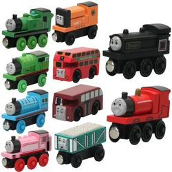 Thomas and Friends Trens de madeira para crianças, Edward Handel, Lady Mini Train, Trilha Conectável Magnética, Brinquedo Presente de Ano Novo