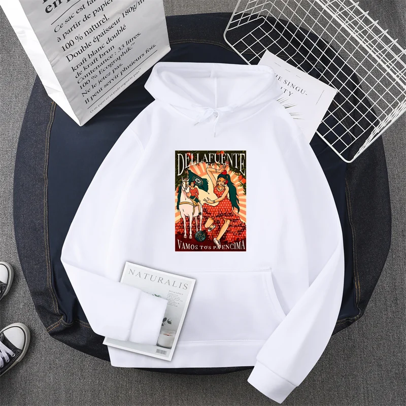 Dellafuente Fc hoodie Rap Tshirts Mens hoodie Male Cartoon Tops Kawaii Clothes Unisex Fashion Clothing