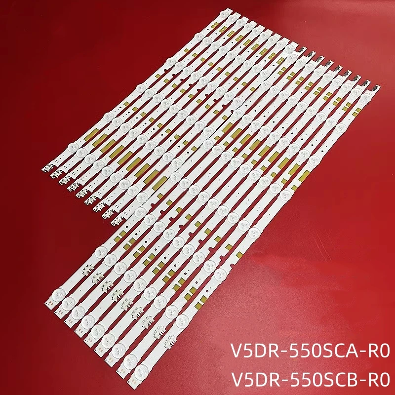 18pcs LED bar V5DR_550SCA 550SCB_R0 for UN55JS7200 UE55JU6800K UE55JU6870U UE55JU6800 UE55JU6872U UN55JS700DF 55JU6800