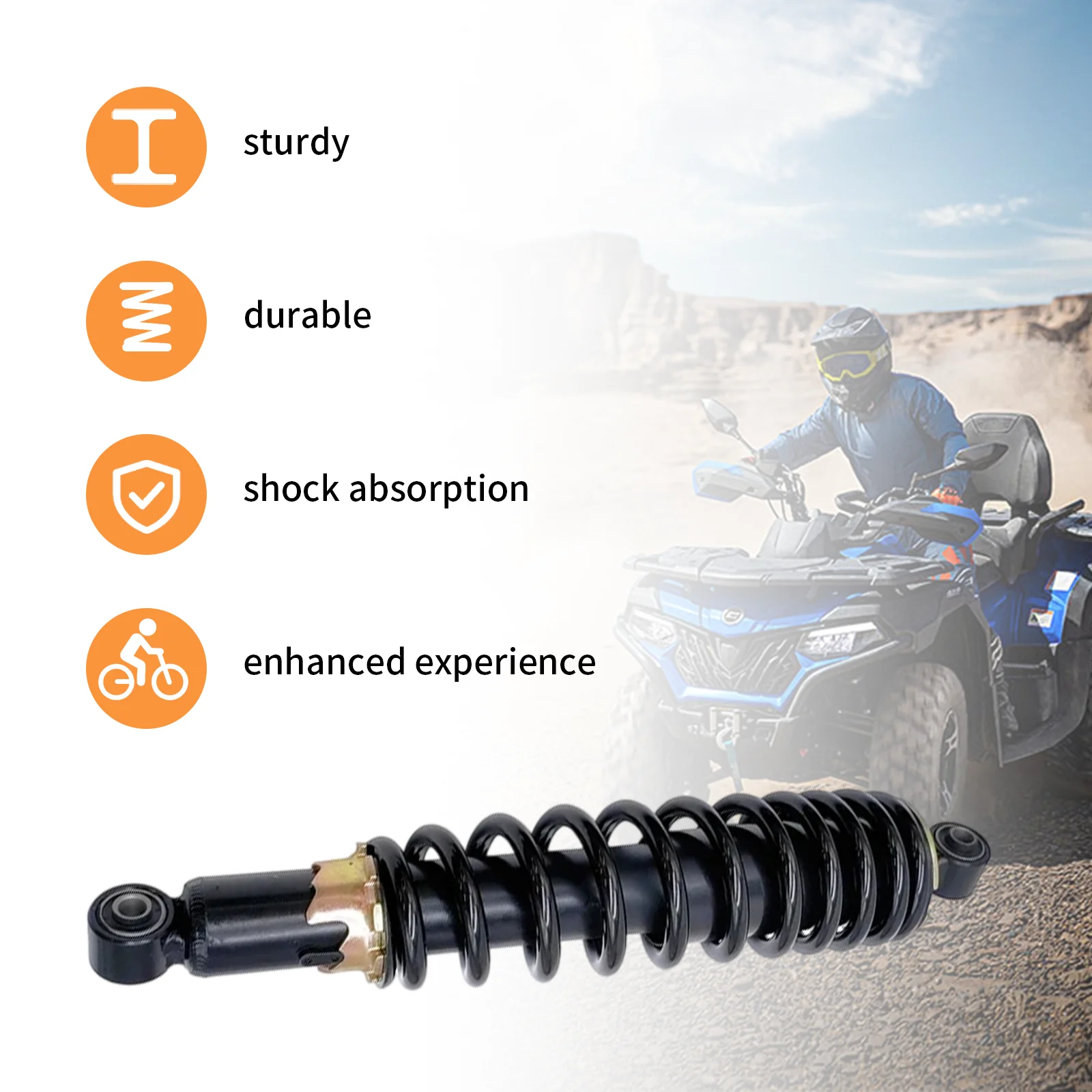 Front Rear Shock Absorber for YAMAHA Grizzly 660 2002-2008 OEM 5KM-23350-20-00 5KM-22210-20-00