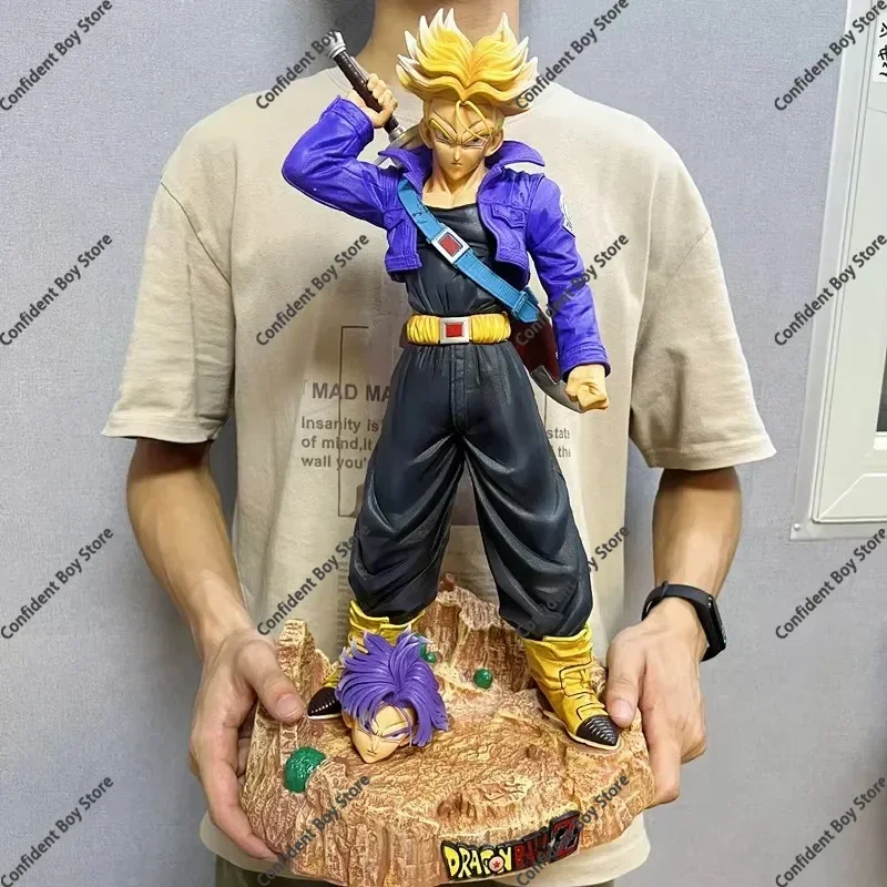 

50 см аниме Dragon Ball Z Trunk Figure Dbz Super Saiyan, экшн-фигурка, модель куклы, украшения, игрушки, подарки для детей