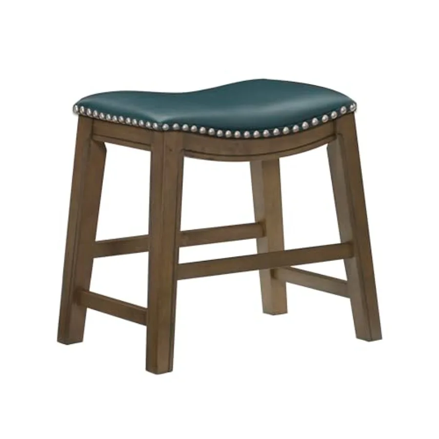 

Ordway Solid Wood Dining Height Stools - Saddle Table Height Stools for Transitional Dining Versatile Kitchen Seating Options,