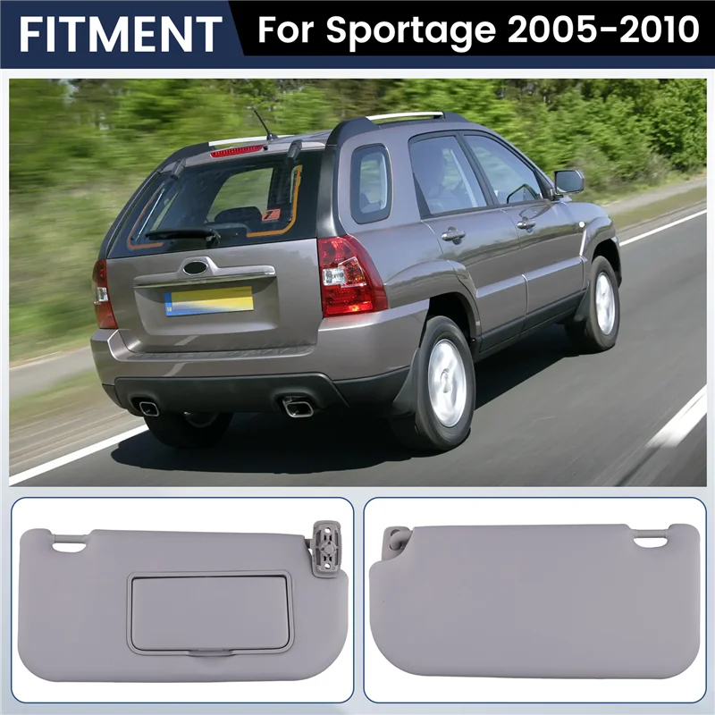 Car Front Right Side Sun Visor Cover For Kia Sportage 2005-2010 Sun Visor Make-Up Mirror Sun Shield Right