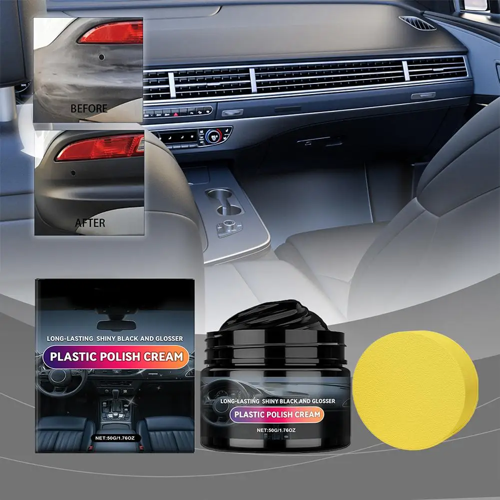 

New Universal Leather And Plastic Repair Polishing Automotive Leather/plastic/rubber - Wax Care Reconditioning Interior Cre C6S8