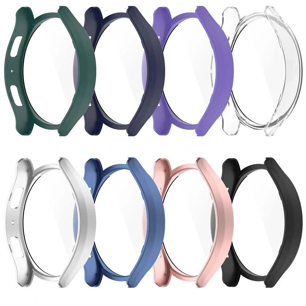 Gehäuse abdeckung und Displays chutz folie für Samsung Galaxy Uhr 6 40mm 44mm Rahmen hochwertige PC schlanke Smartwatch Schutz Smart Wat