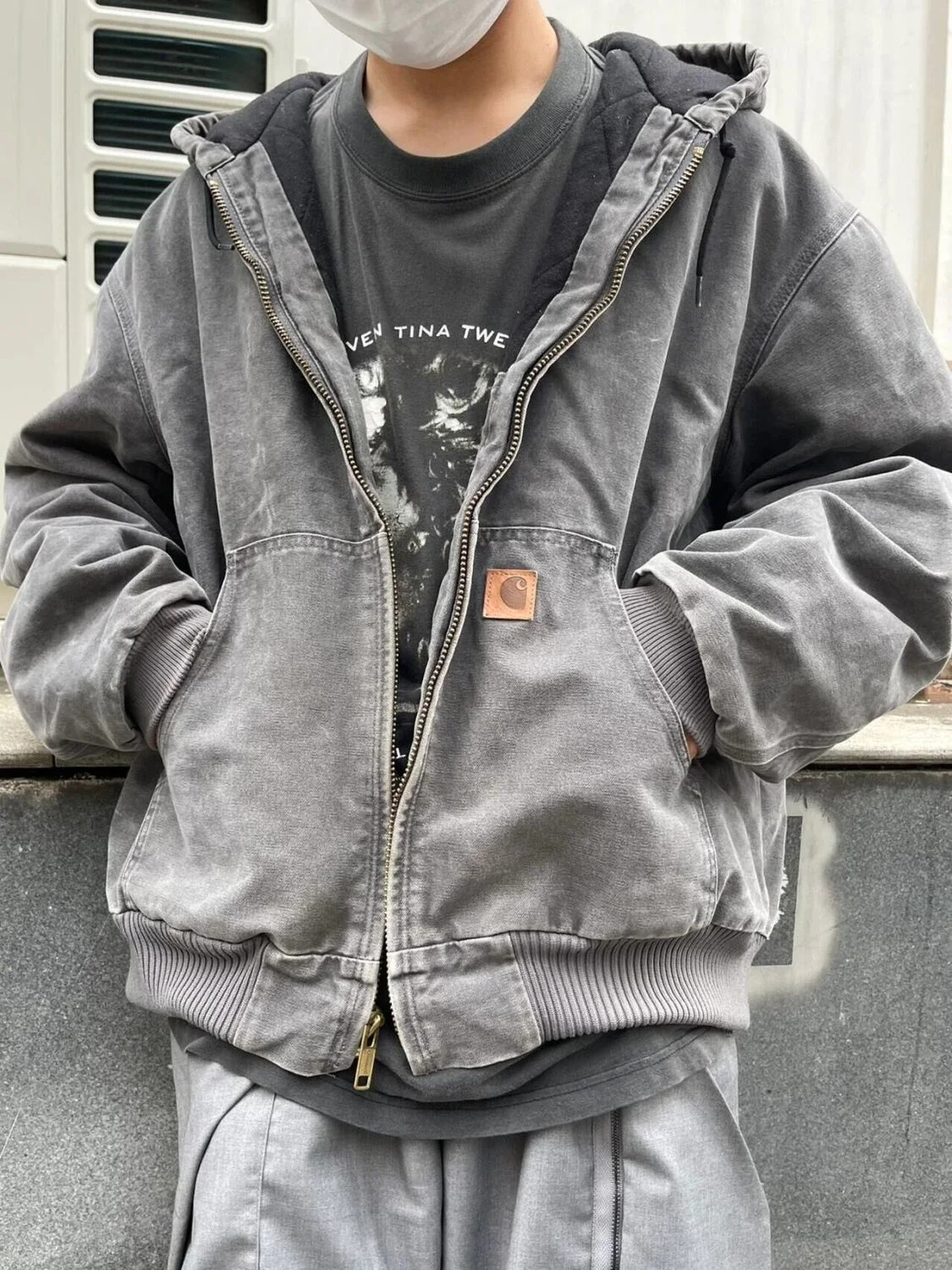 2025 New Trend J130 Hooded Casual Simple, The Original Quilted Personality Unique Tooling Coat