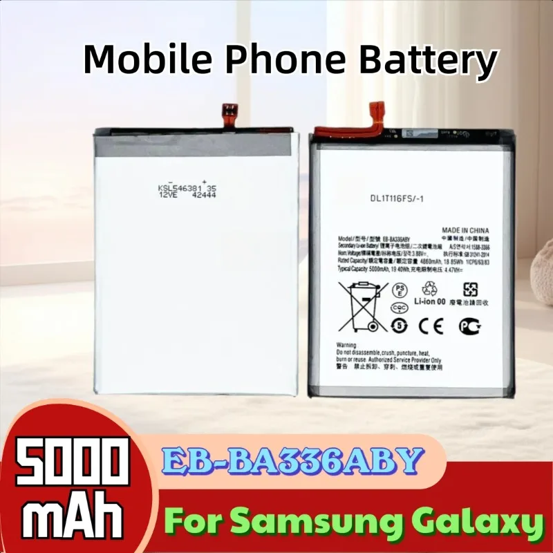 

EB-BA336ABY 3.88V 5000mAh Mobile Phone Battery for Samsung Galaxy A33 A53 5G SM-A5360