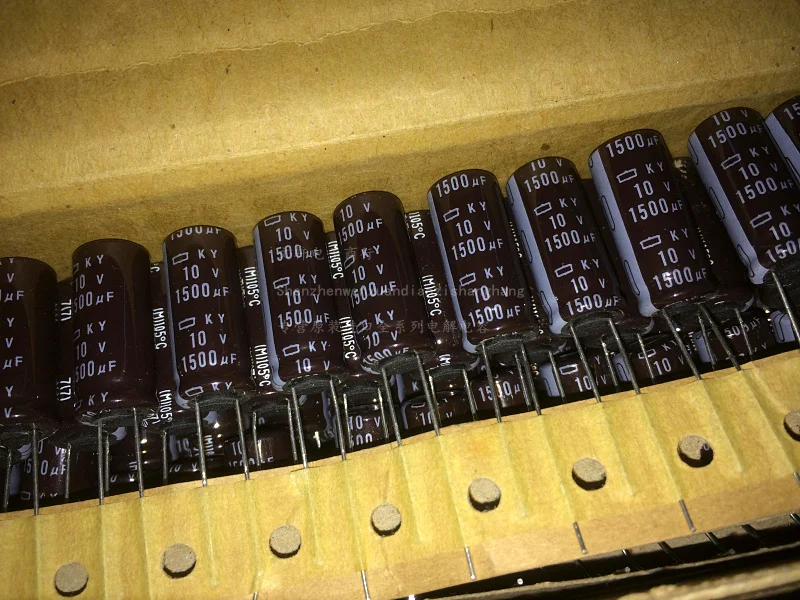 NIPPON NCC KY Series 1500uF 10V 10x25mm Low ESR 10V1500uF Aluminum Electrolytic Capacitor