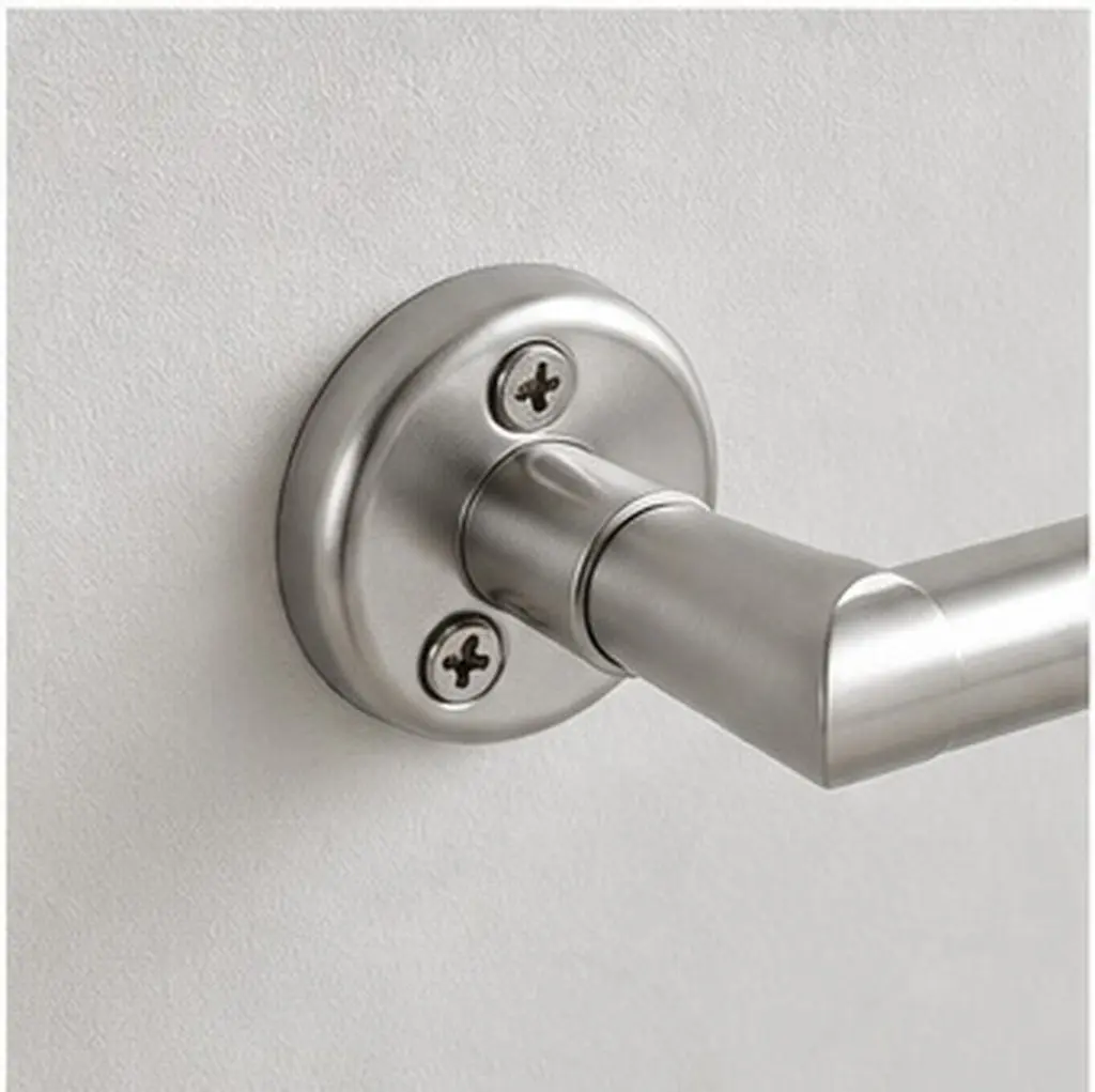 2Pcs Stainless Steel Bathroom Towel Rack Mounting Plate Strong Stable Replacement Hardware Brackets Accessories