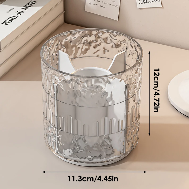 1 ชิ้น 360 °   ที่วางแปรงแต่งหน้าแบบหมุนได้ กล่องเก็บเครื่องสำอางสุดหรู ที่ใส่ลิปสติก ดินสอเขียนคิ้ว ที่ใส่อุปกรณ์เครื่องเขียน กล่องเก็บอายแชโดว์