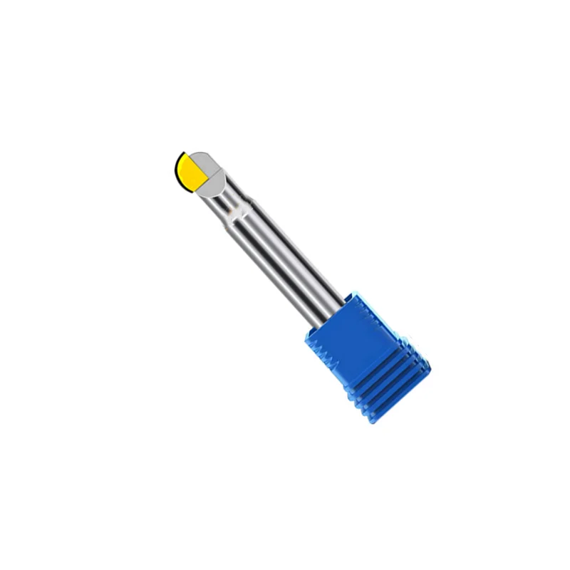 Imagem -02 - Mcd Diamante Cnc Fresa Carboneto Tungsteel Bola Nariz Final Moinho R0.5 R0.75 r1 R1.5 r2 r3 r4