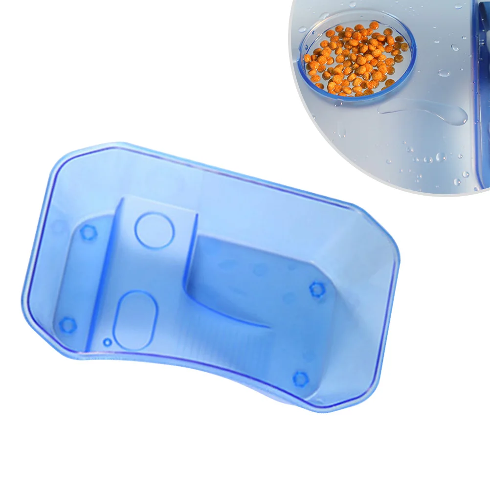 

1pc Reptiles Food Feeding Box Plastic Open Breeding Translucence Box for Turtle Tortoises (Blue Size S)