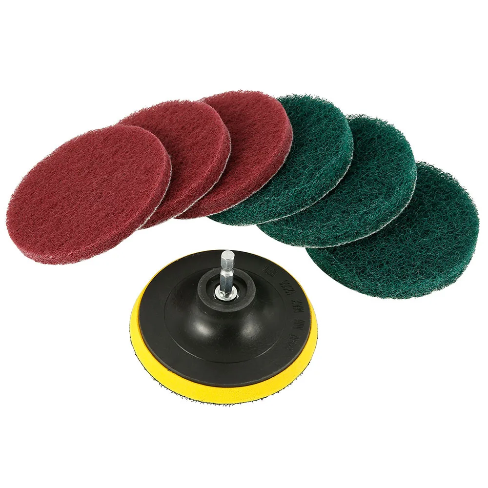 

Electric Drill Back Velvet Cloth Household Cleaning Bathroom Kitchen Car Cleaning Cloth Drill Accessories 1/4“ Interface