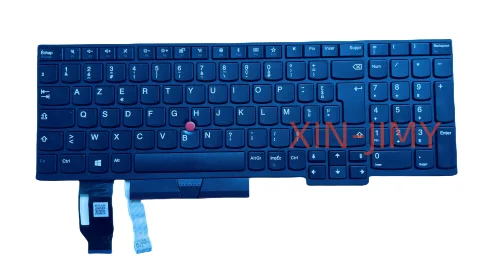 

French Keyboard for Lenovo Thinkpad E580 R590 E585 E590 E595 T590 P53S L580 L590 P52 P72 P53 P73 T15 Laptop Backlit Keyboard