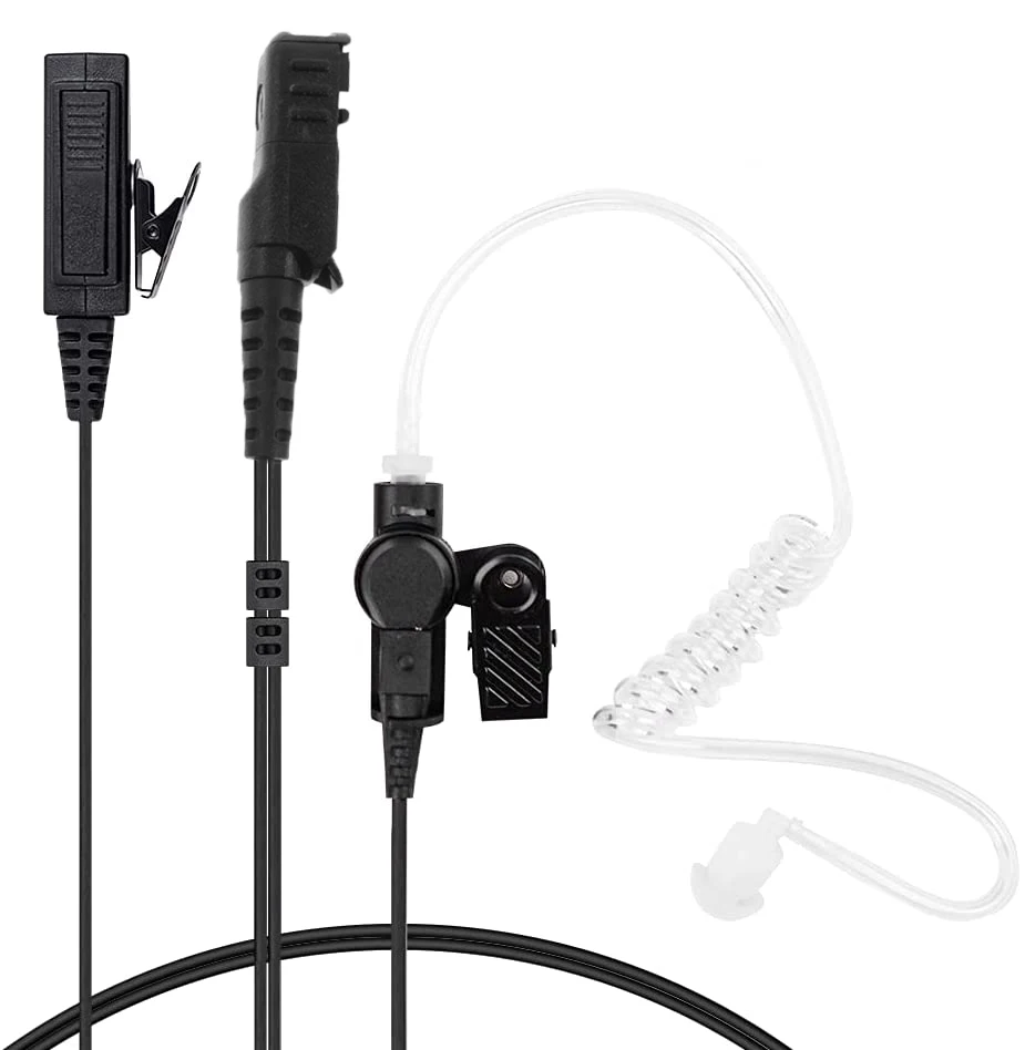 Auricular de tubo acústico para seguridad, audífono con micrófono oculto, con radio bidireccional, compatible con radio Motorola TETRA MTP3550 MTP3100 MTP3200 MTP3250 MTP3500