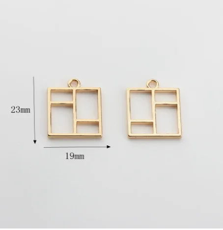 10pcs Window frame cute Enamel Charms Pendants For DIY Earring Necklace Jewelry Making