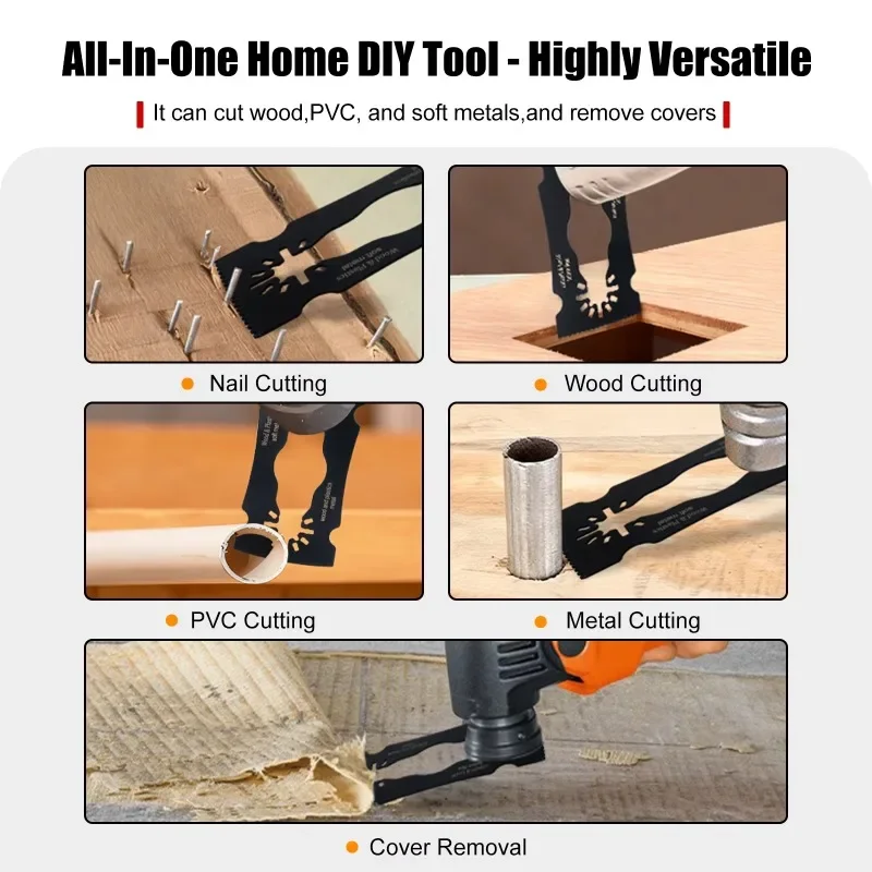 2 في 1 تتأرجح أداة متعددة شفرة الخشب مسمار المعادن القاطع الطلاء الاسمنت مكشطة الوضع المزدوج العالمي صالح