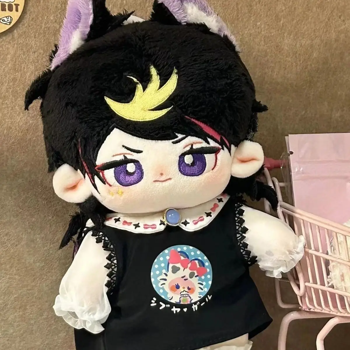 Vtuber にじさんじ Shu Yamino 漫画座位ぬいぐるみ本体ドレスアップ綿ぬいぐるみ枕コスプレおもちゃかわいいギフト