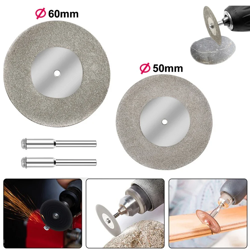 40mm 50mm 60mm Mini Diamond Grinding Wheel Wood Cutting Disc Metal Dry/Wet Circular Saw Blades For Cutting Gem Jade Diamond