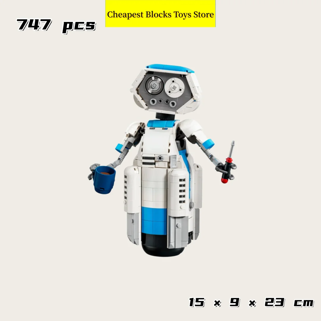 For Adults Futuristic Mechanical Bricks Rolling Robot Model Building Blocks Kit Christmas Gifts 747Pcs Collectible Display Toy
