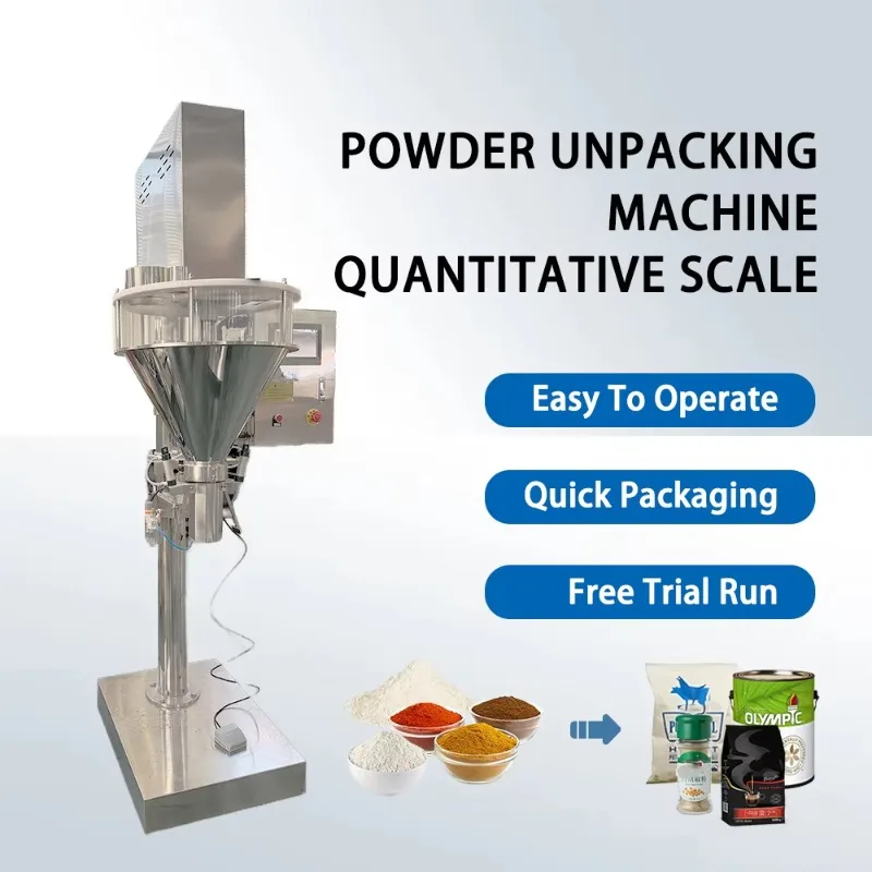 Powder Filling Machine for Seasoning Detergent Protein Powder Milk Food Bottle Packaging Equipment