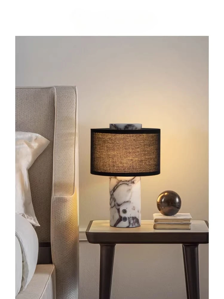 European Style Luxury LED Night Light Modern Dimmable Bedside Table Lamp For Bedroom Living Room Study Room Night Table Lamp