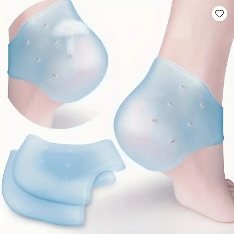 Wholesale Washable Blue Silicone Heel Protectors | Unisex for Day & Night Care | Breathable & Long-Lasting Comfort Hot-selling