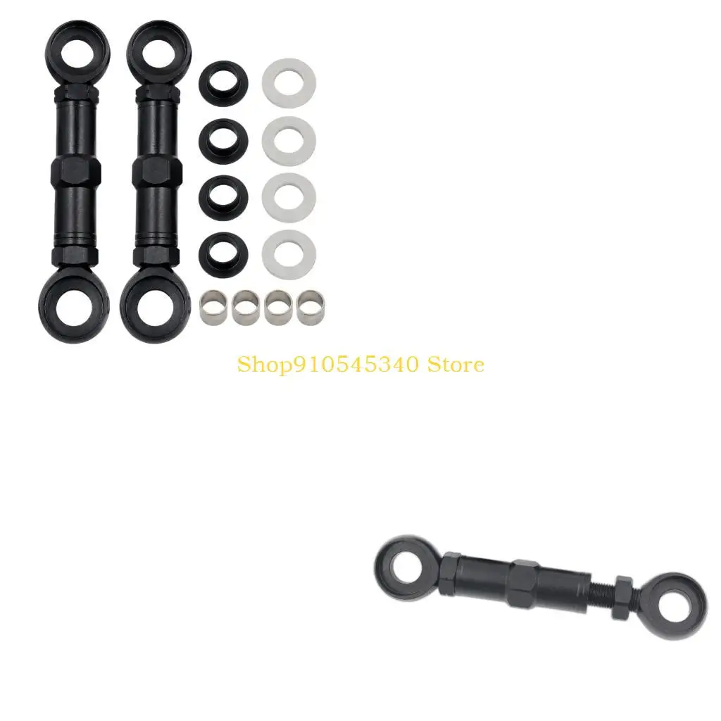 U2JA Rear Suspension Motorcycle Lowering Arm Kit with Threaded Adjustment Design, Replacement Linkage Set and 12 Matching