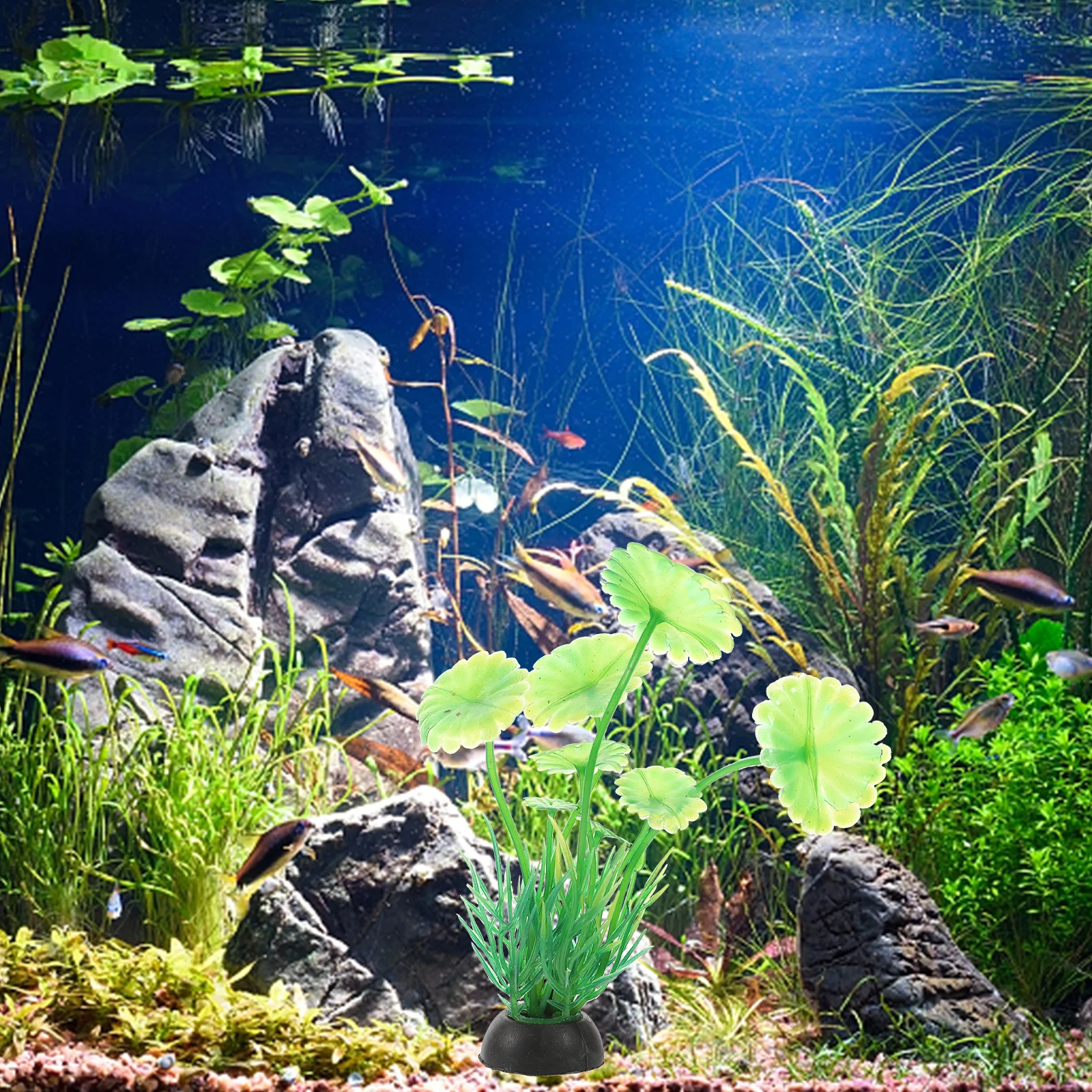 

10 Pcs Artificial Aquarium Plants Decorative L scape Grass for Fish Tank Underwater Home DIY Plastic Plant Supplies