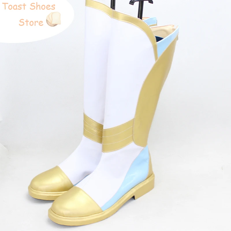 Sie ra cosplay schuhe pu lederschuhe halloween party stiefel cosplay prop kostüm prop