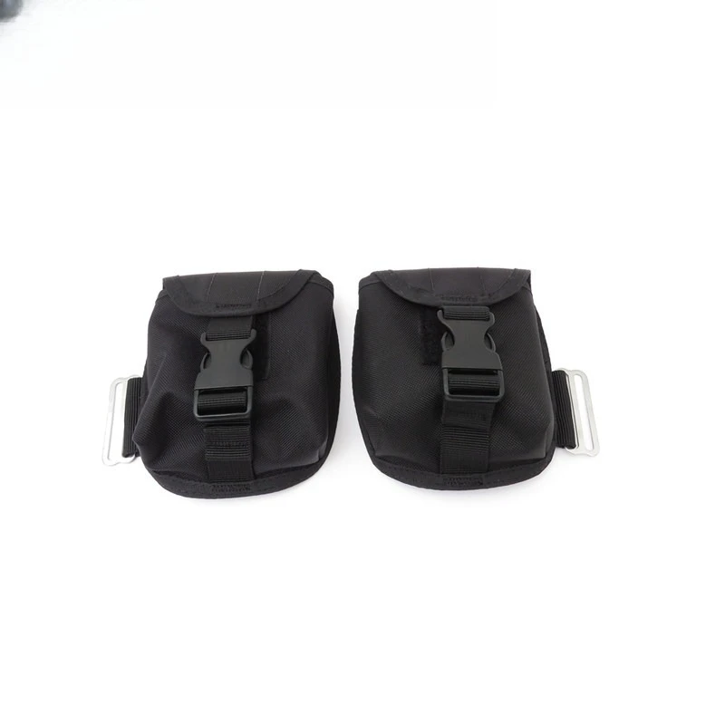 A Pair of 2kg Plug-in Nylon Counterweight Bags Plus Japanese Buckles for Selling Diving Back-flying BCD