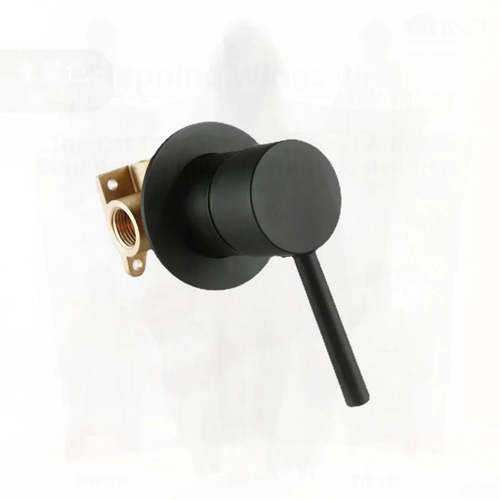 

Concealed Wall-Mounted Basin Faucet Valve Body Switch Cold Hot Mixing Control Modern Minimalist Copper Mixer Tap with Ceramic