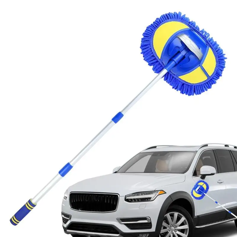 

Car Washing Brush Soft Microfiber Car Interior Duster Kit With Extendable Handle Multipurpose Car Dust Mop For Trucks Glass