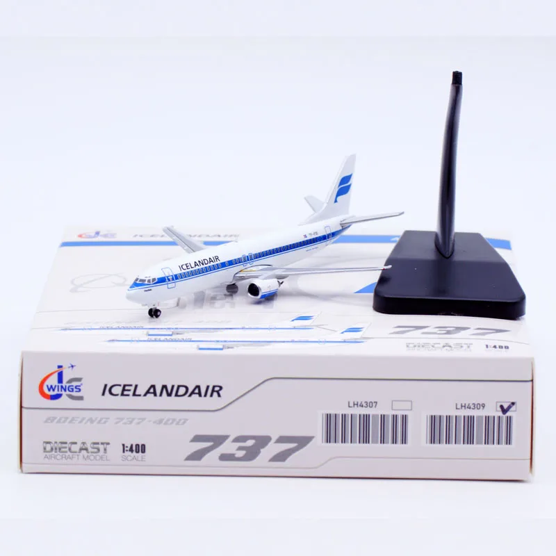 

LH4309 Alloy Collectible Plane Gift JC Wings 1:400 Icelandair Boeing b737-400 Diecast Aircraft JET Model TF-FID With Stand