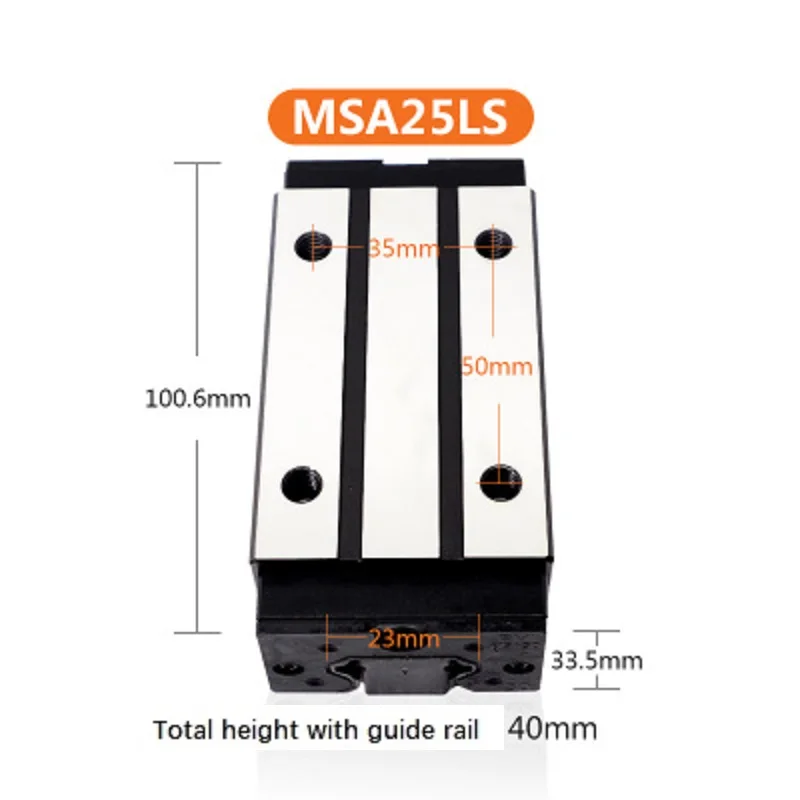 MSA25LS  Linear Slide Linear Plain Bearing Unit Low Price and Heavy Duty Ball Rail Linear Guide Rail