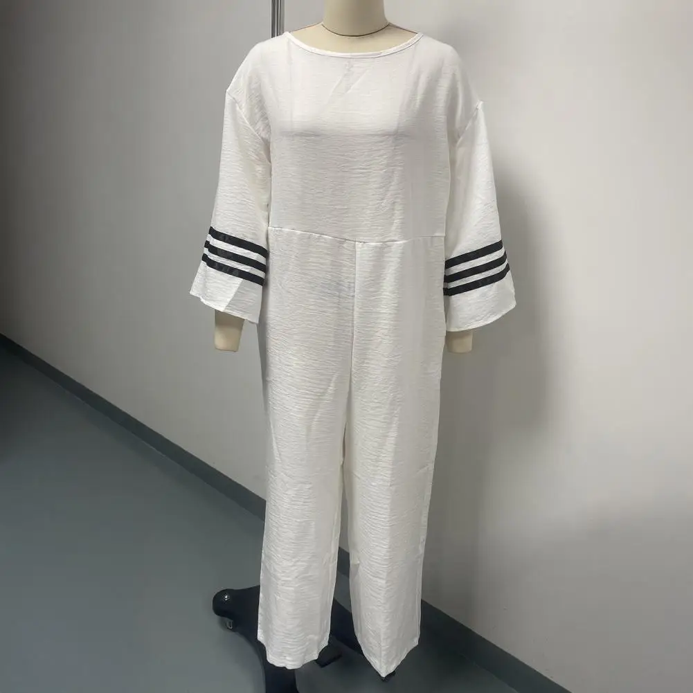 Women Summer Boho Dresses Retro Sexy Color Block Striped Beach Dresses Fashion Contrast Color Vacation Dress With Pockets