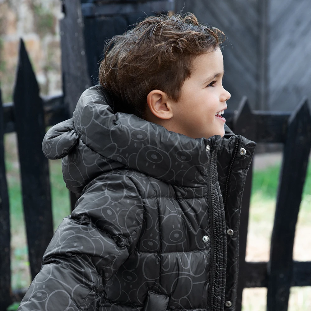Dave Bella Children's Down Jacket Winter Boys' Girls' Warm Clothing Baby Trendy White Duck Down Coat Kids' Outing Top DB4254381
