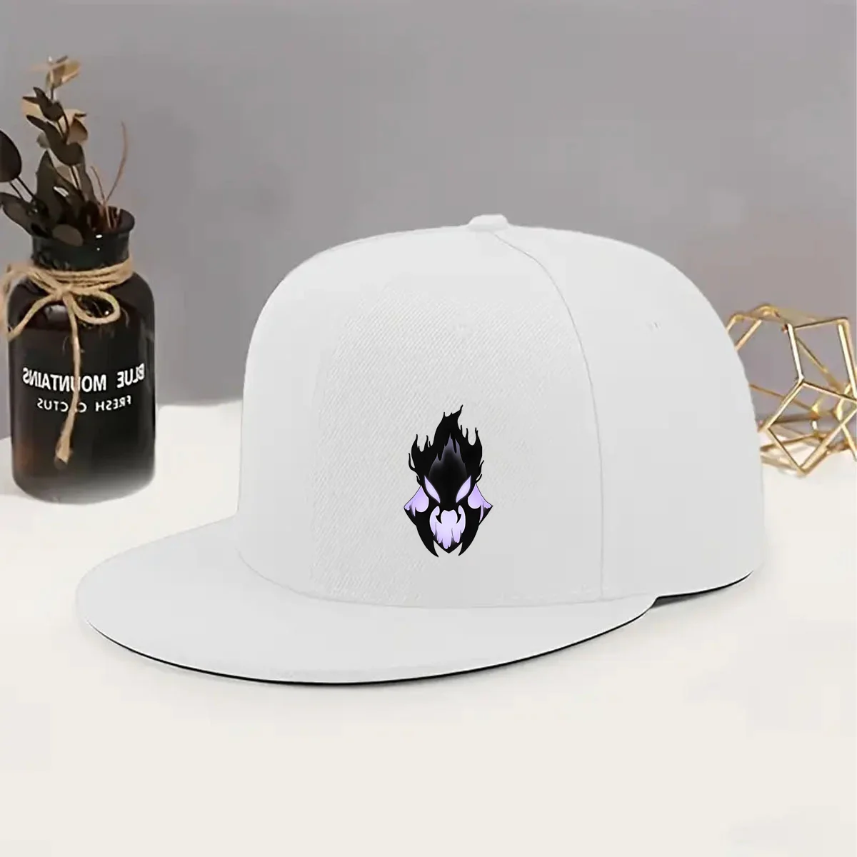 An Adjustable Easy Printed Trendy Baseball Flat-Brim Cap, Lightweight Printing Process, Multiple Color Hat Options, Suitable for