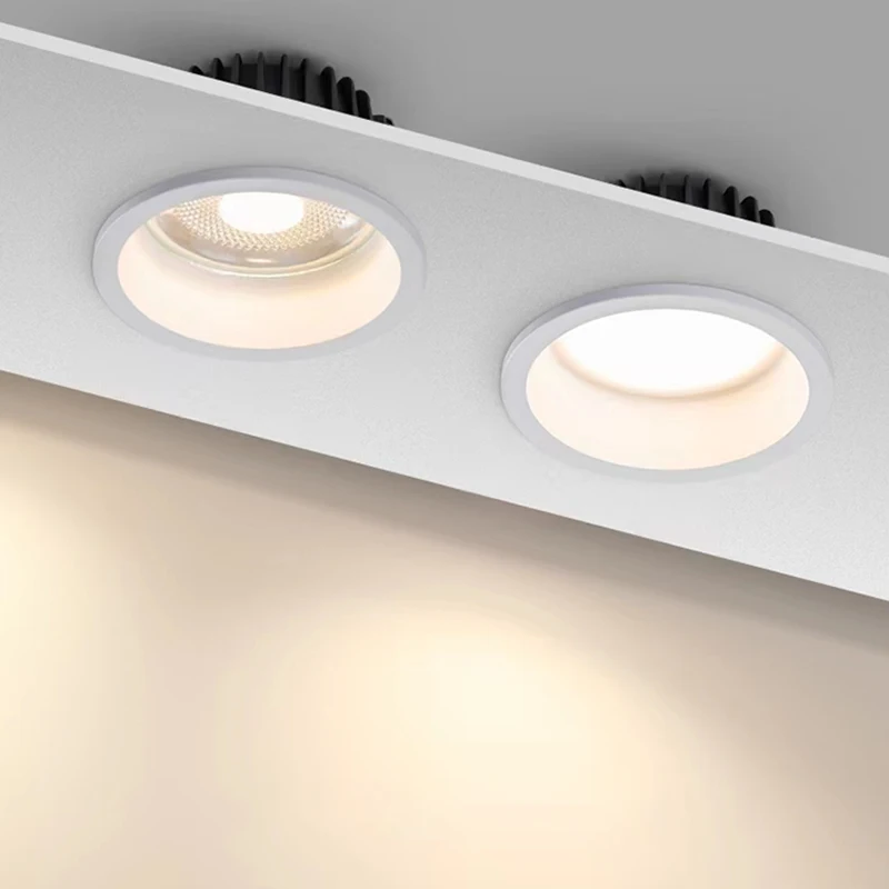 Recessed Anti-glare LED Downlight 7W9W12W15W18W20WDimmable AC85-265V Ceiling Lamp Spot Light  Home Living Room Bedroom Lighting