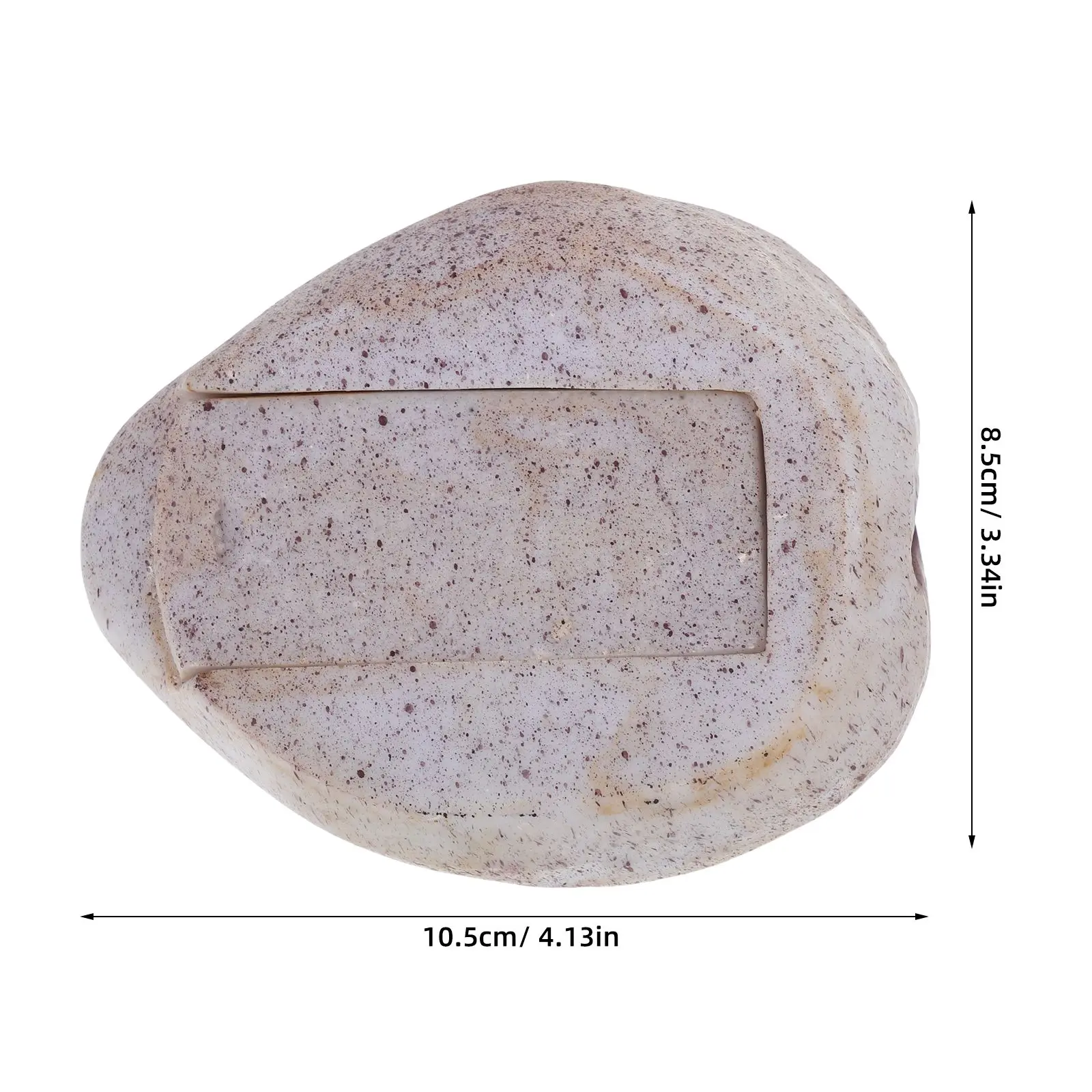 Simulated Stone Key Box Holder Shaped Faux Resin Hide for outside Secret Fake