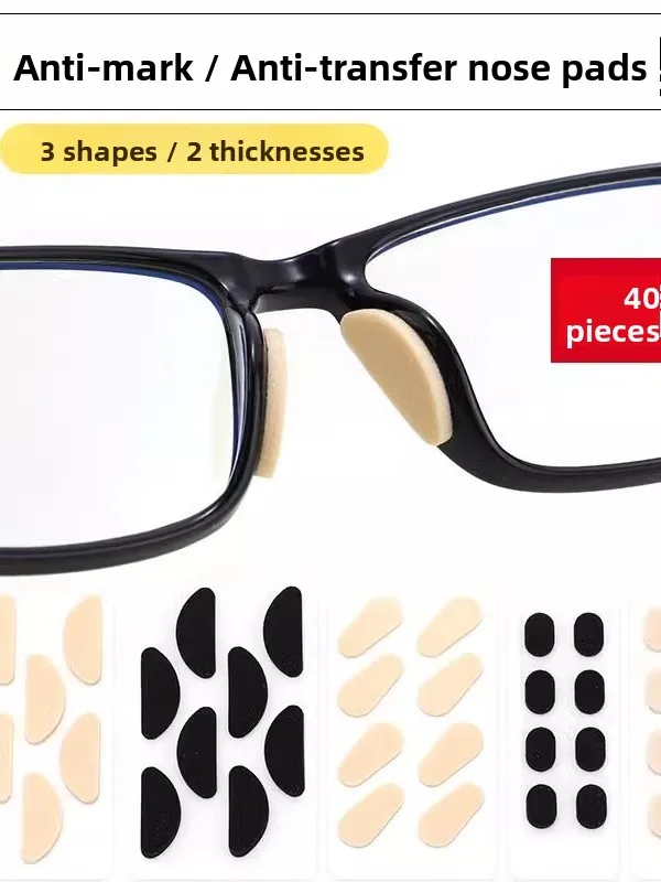 Ultra Soft Sponge Nose Pads for Glasses Anti-Pressure Smudge Proof Non-Slip Nose Bridge Support Eye Accessories